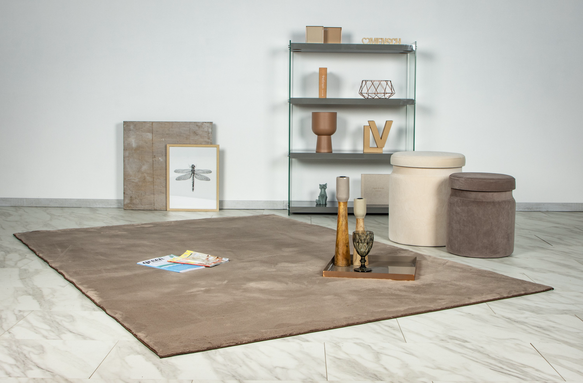 
High-quality rug "Loft 200" - Taupe - 80 x 150 cm