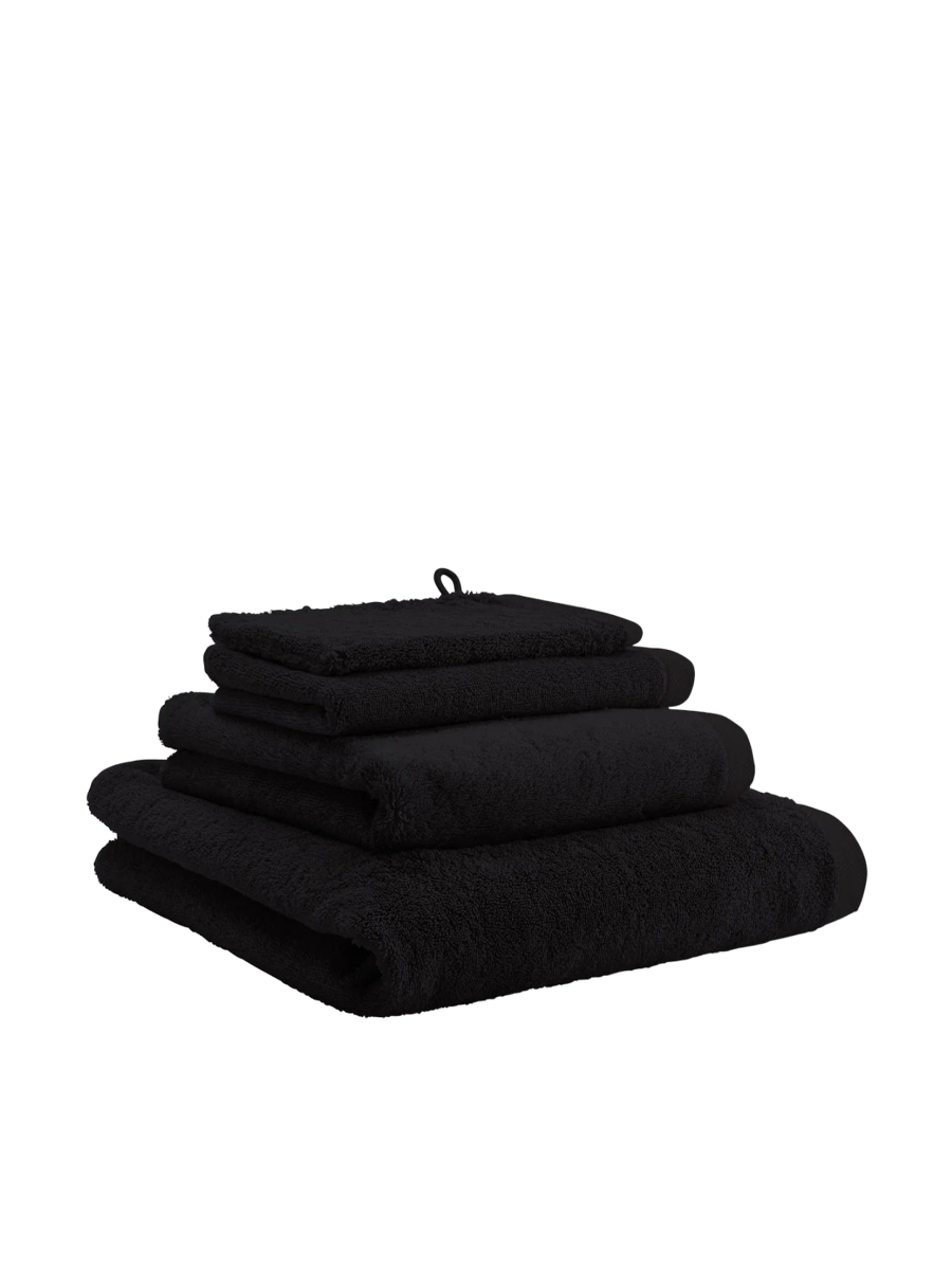 
Serviette en jacquard tissé « London » de différentes tailles – Noir - 55 x 110 cm