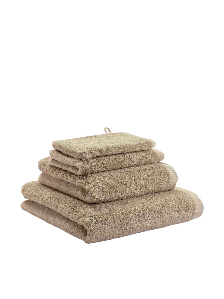 
Serviette jacquard « London » de différentes tailles - Amande - 55 x 110 cm