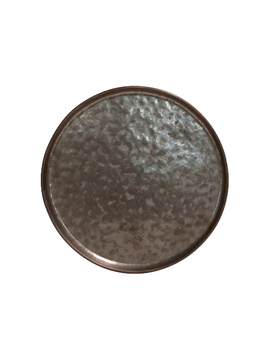 
Handmade Bread Plate "Lagoa" - Metallic