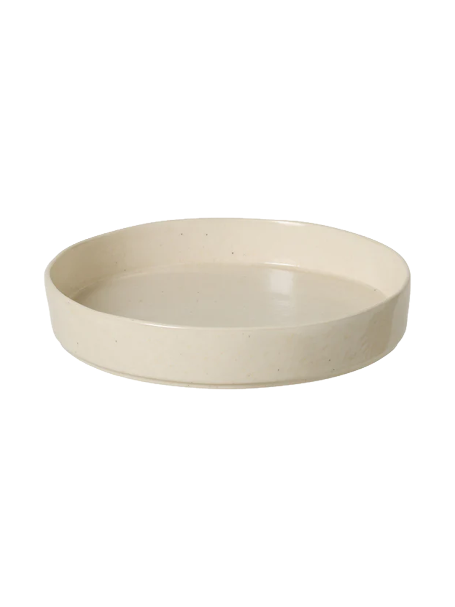 
Assiette creuse « Lagoa » fabriquée à la main - Pierre, Beige