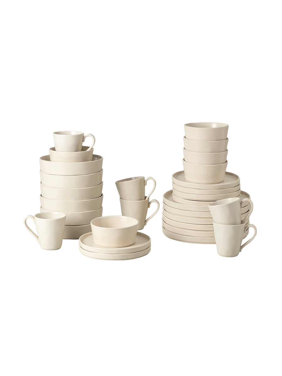 
Handmade dinnerware set "Lagoa Pedra", for 6 people, 30 pieces