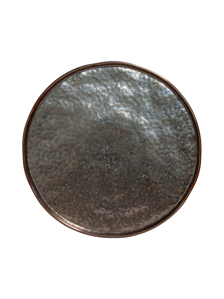 
Handmade "Lagoa" Charger Plate - Metallic