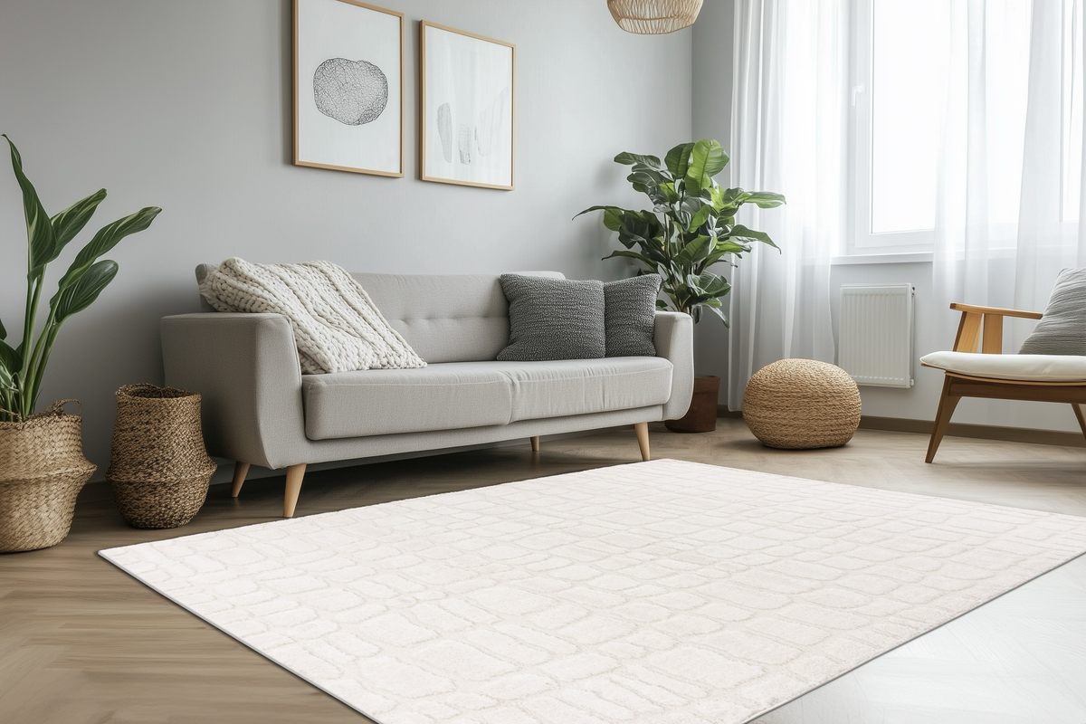 
Design Rug "Lotus 301" - Ivory - 120 x 170 cm
