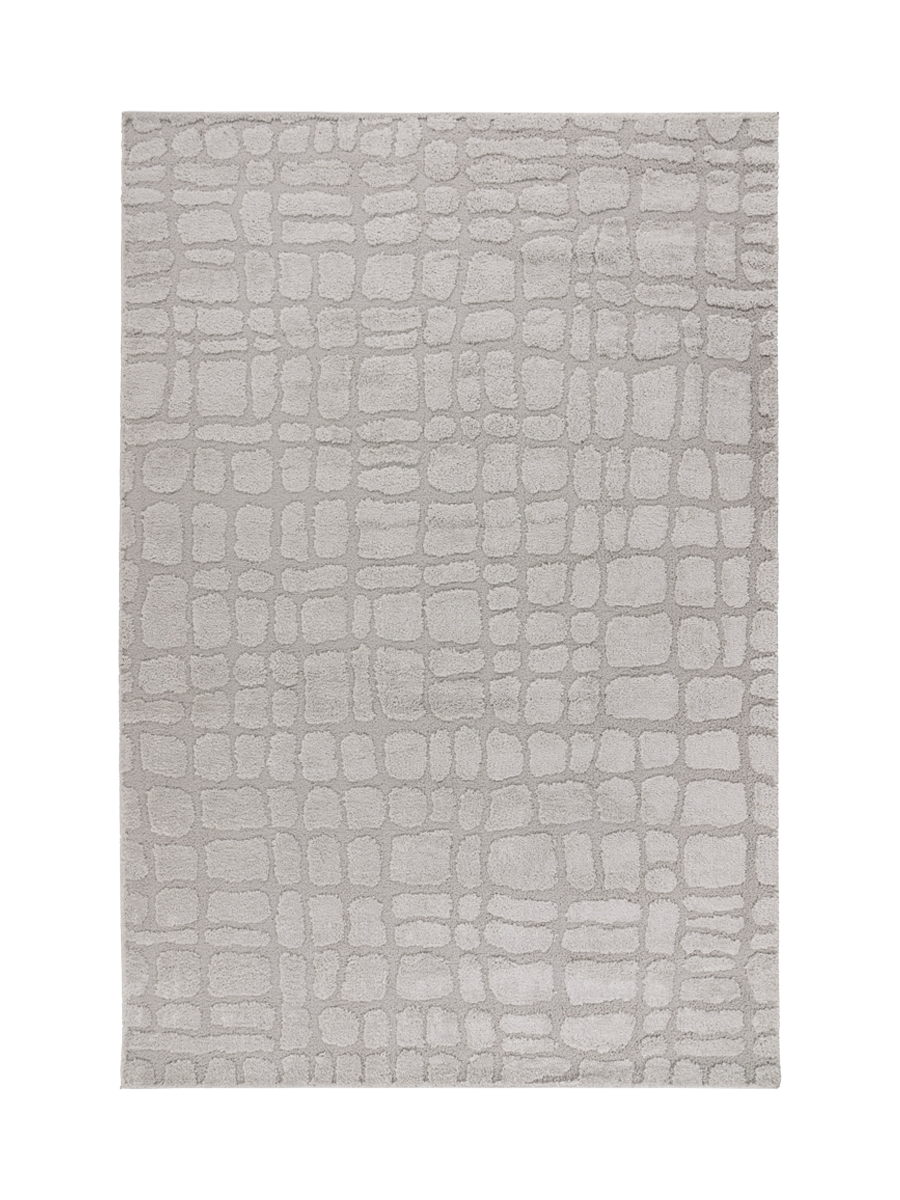 
Designer Rug "Lotus 301" - Silver - 80 x 150 cm