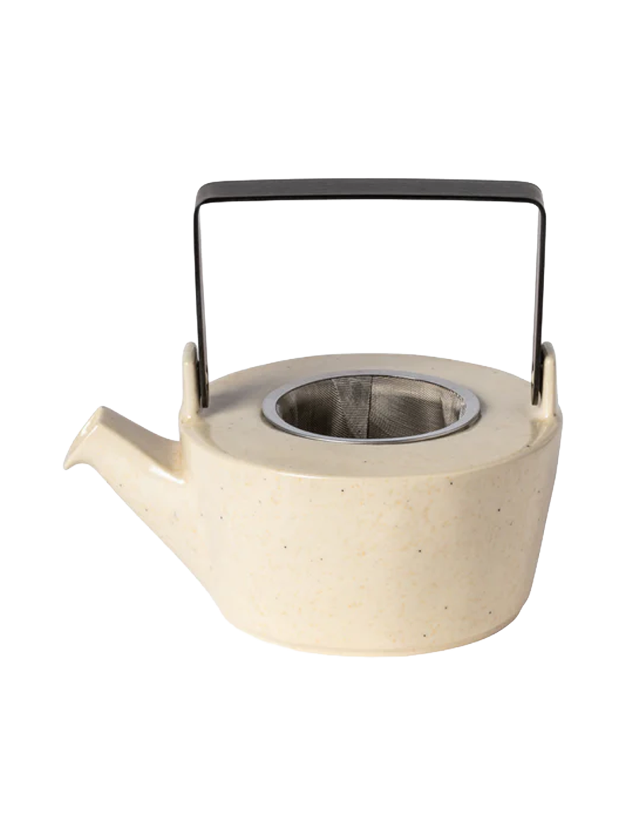 
Handmade Teapot "Lagoa" with Infuser - Stone, Beige
