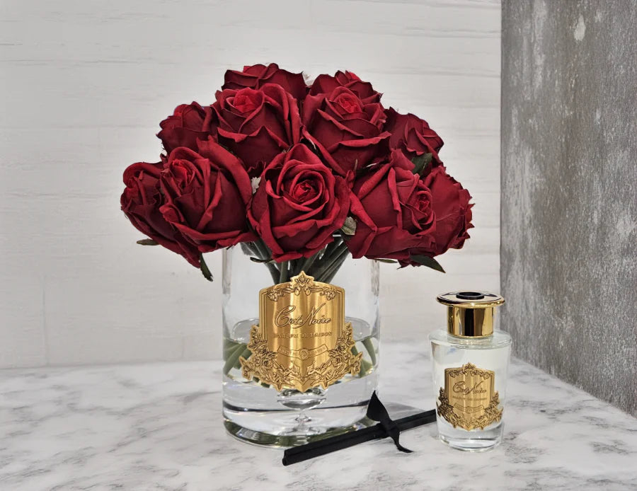 
Diffuseur de parfum d'ambiance de luxe « Luxury Grand Bouquet » - Rouge et or