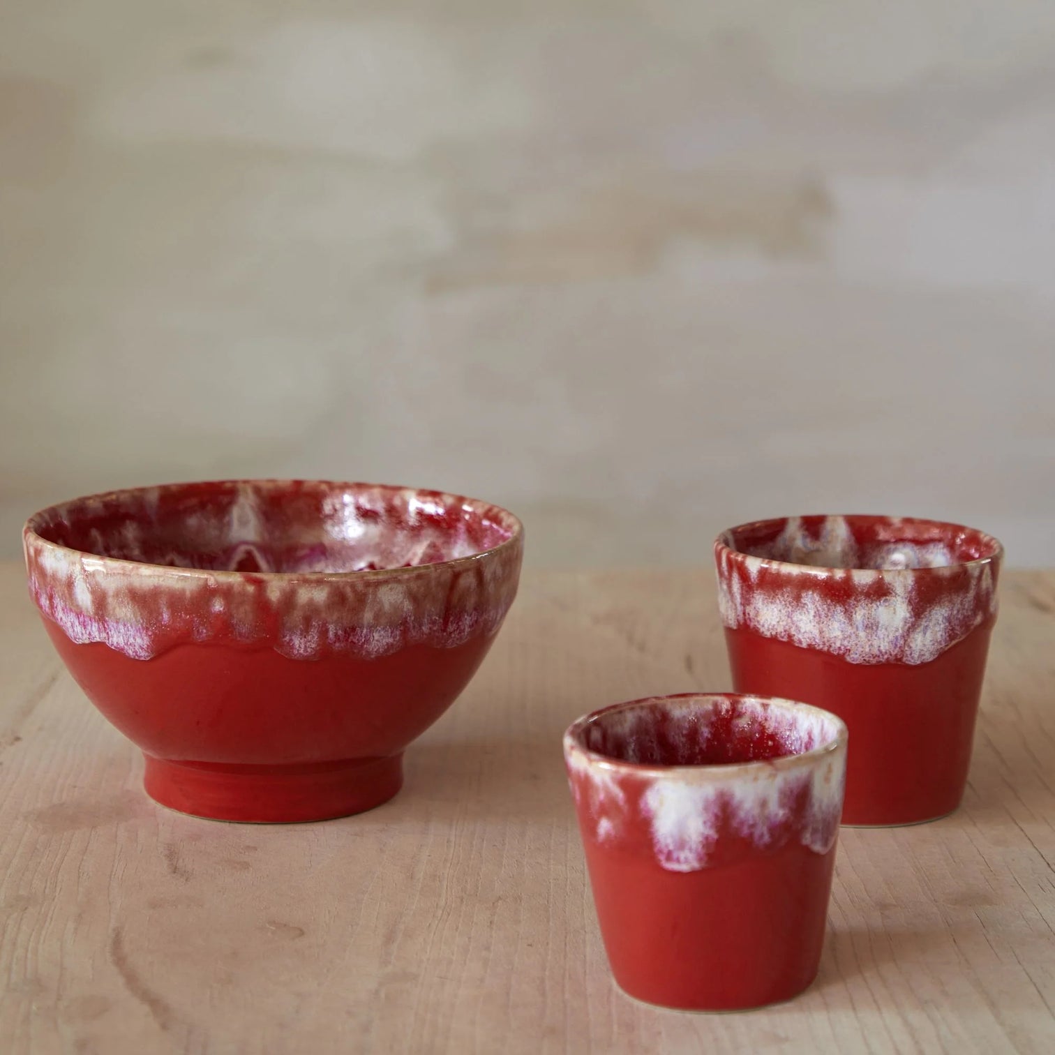
Handmade "Grespresso Lungo" Mug - Red