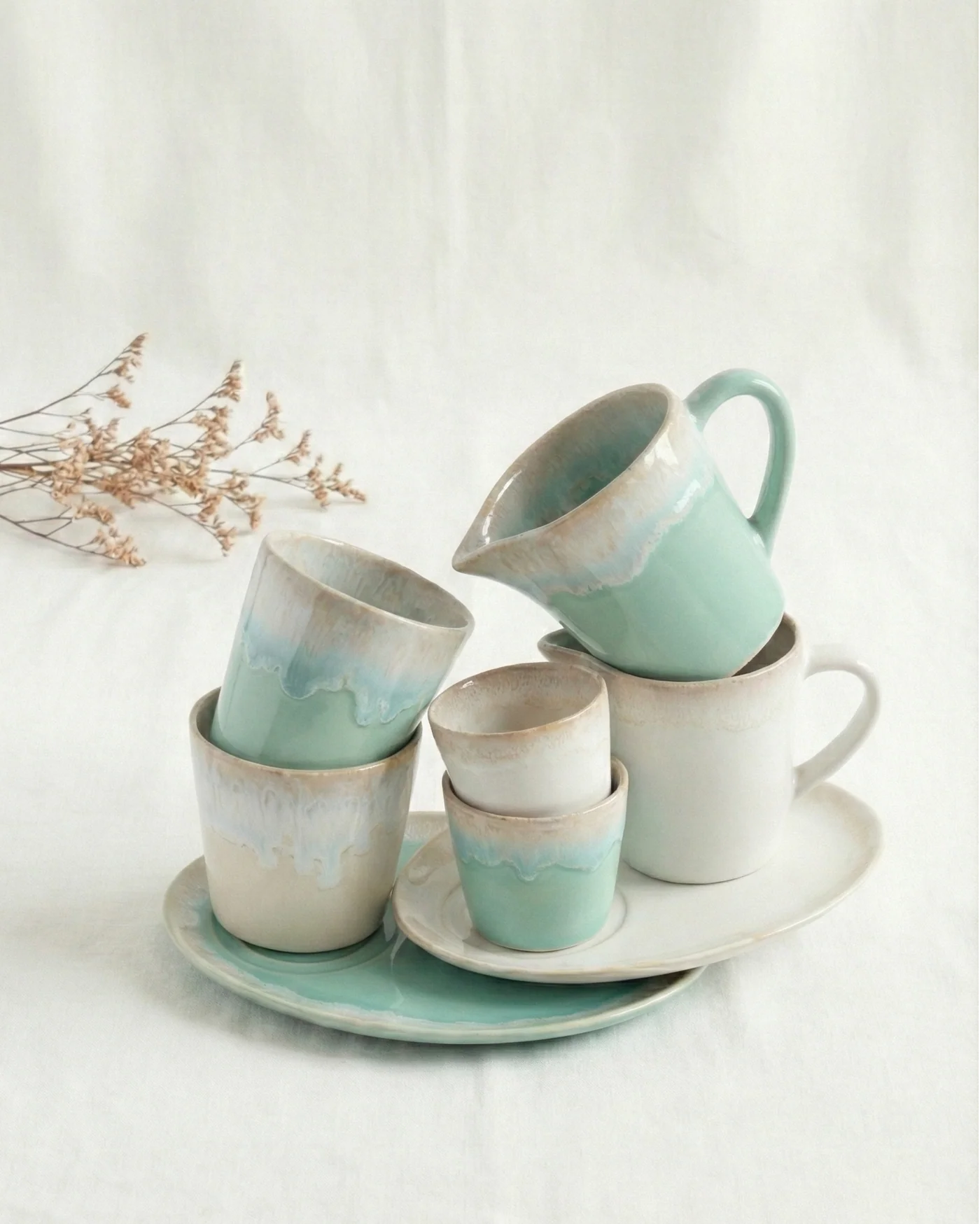 
Handmade "Grespresso" Saucer - White