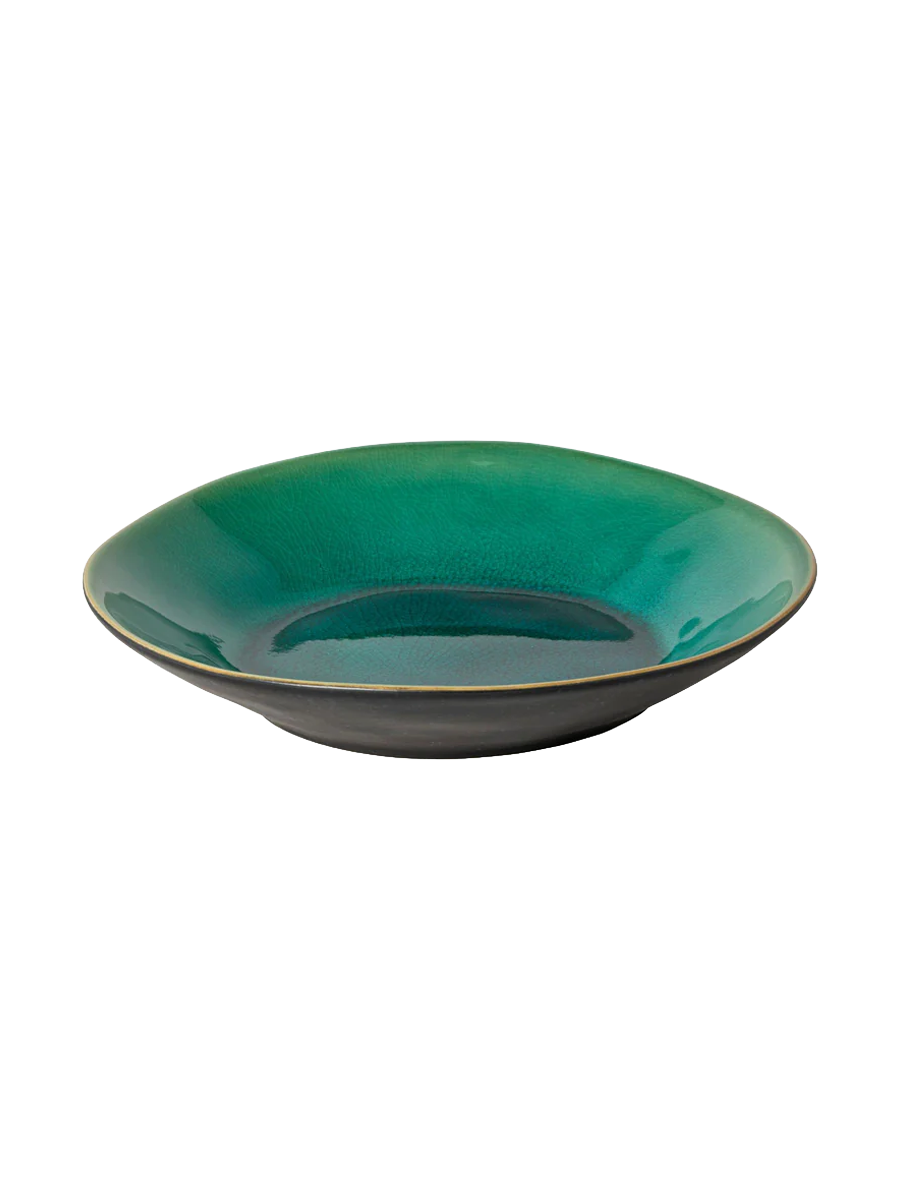 
Assiette creuse et à pâtes « Riviera » fabriquée à la main - Azur