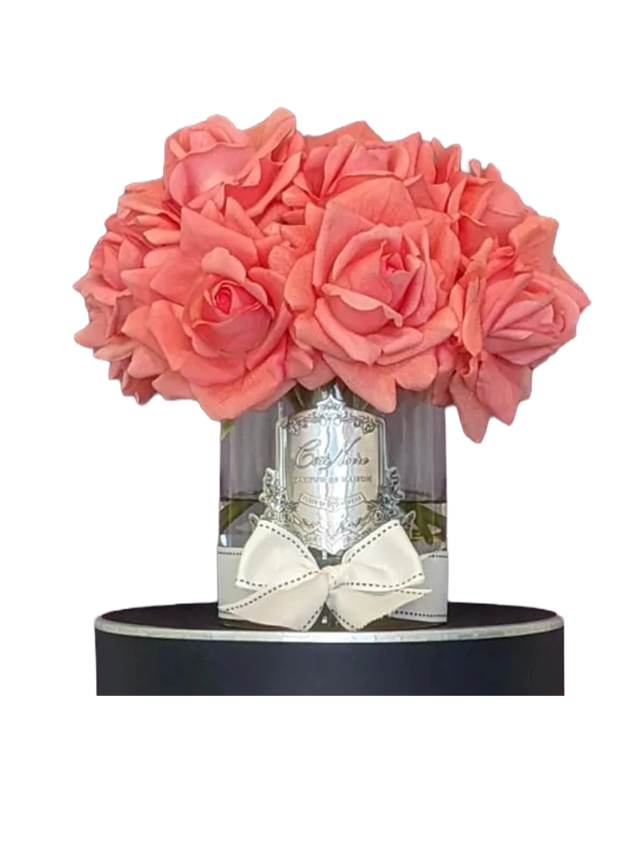 
Diffuseur de parfum d'ambiance de luxe « Luxury Grand Bouquet » - Argent & Pêche