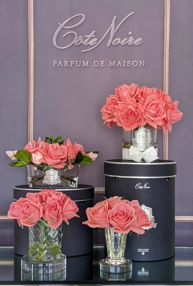 
Diffuseur de parfum d'ambiance de luxe « Luxury Grand Bouquet » - Argent & Pêche