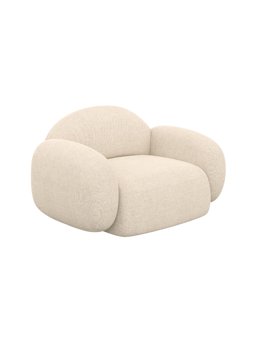 
Design Loungesessel „Varello“ mit Strukturstoff-Bezug - Strukturstoff Anthrazit
