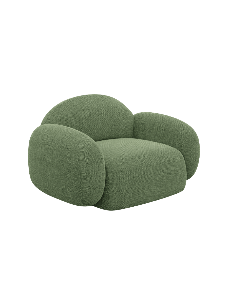 
Design Loungesessel „Varello“ mit Strukturstoff-Bezug - Strukturstoff Anthrazit