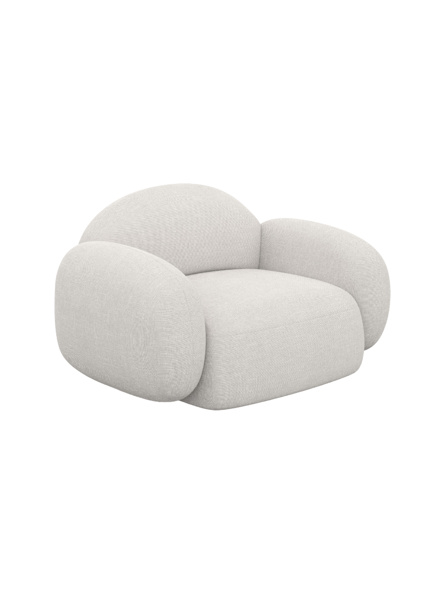 
Design Loungesessel „Varello“ mit Strukturstoff-Bezug - Strukturstoff Anthrazit