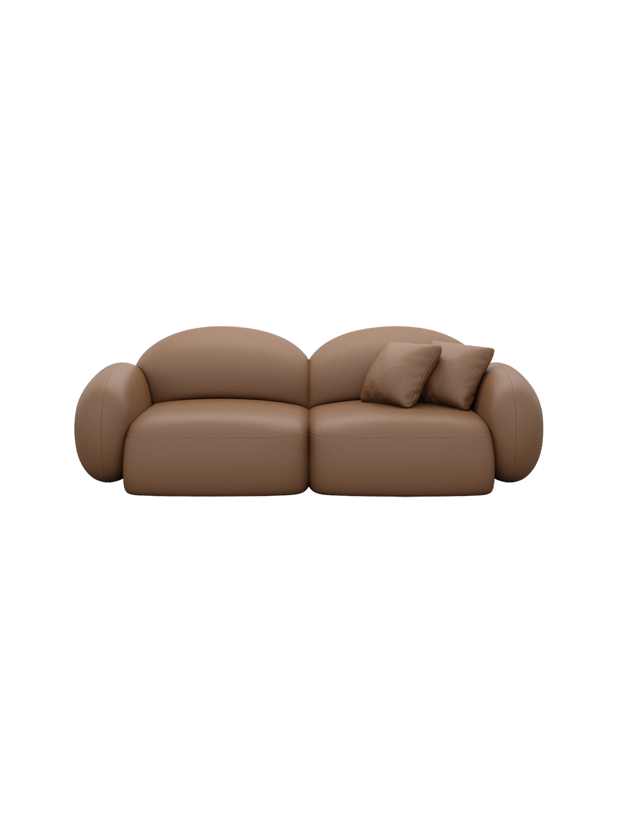 
3-Sitzer Design Echtleder Sofa „Varello“ - Echtleder Beige