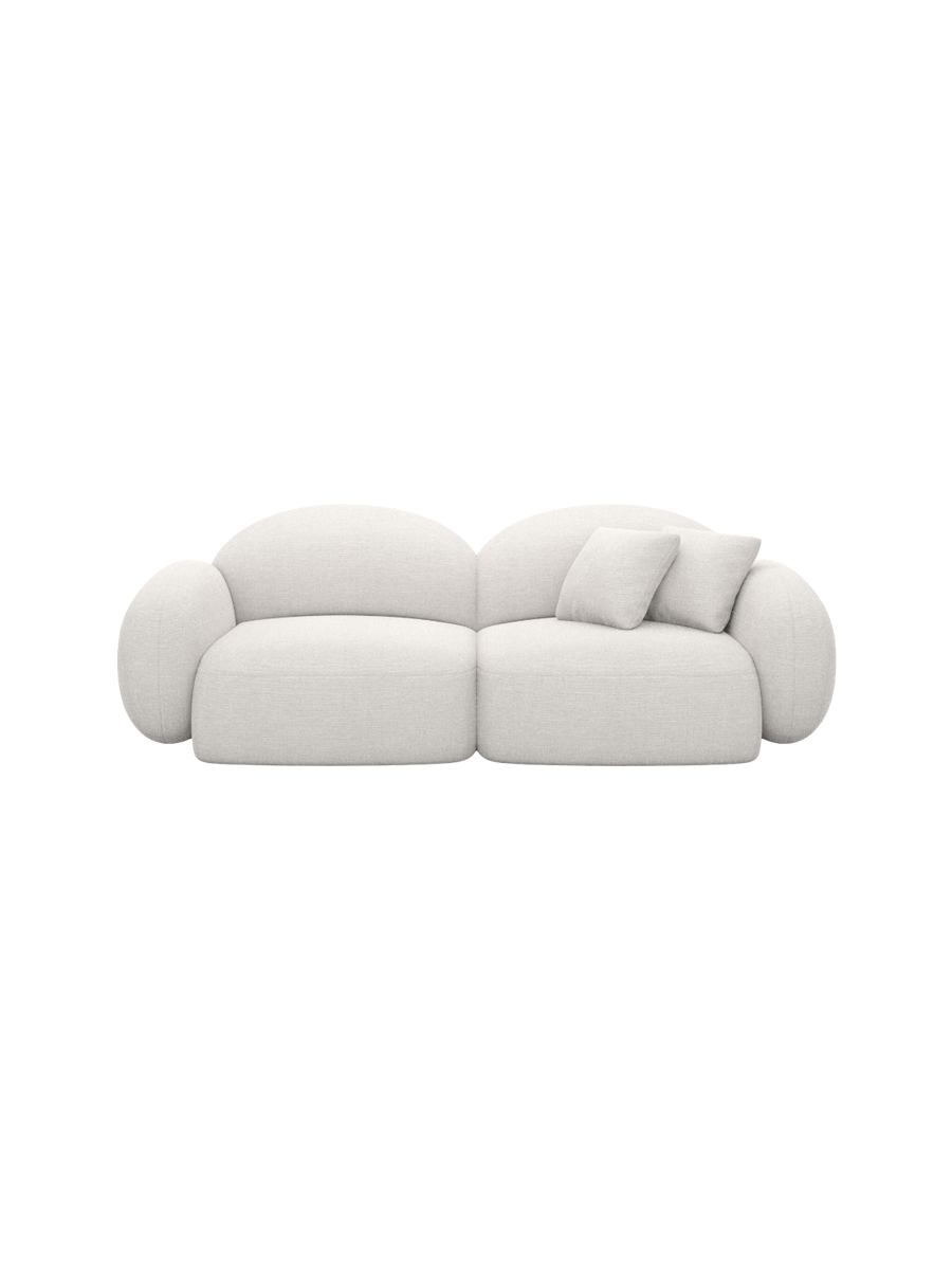 
3-Sitzer Design Sofa „Varello“ mit Strukturstoff-Bezug - Strukturstoff Anthrazit