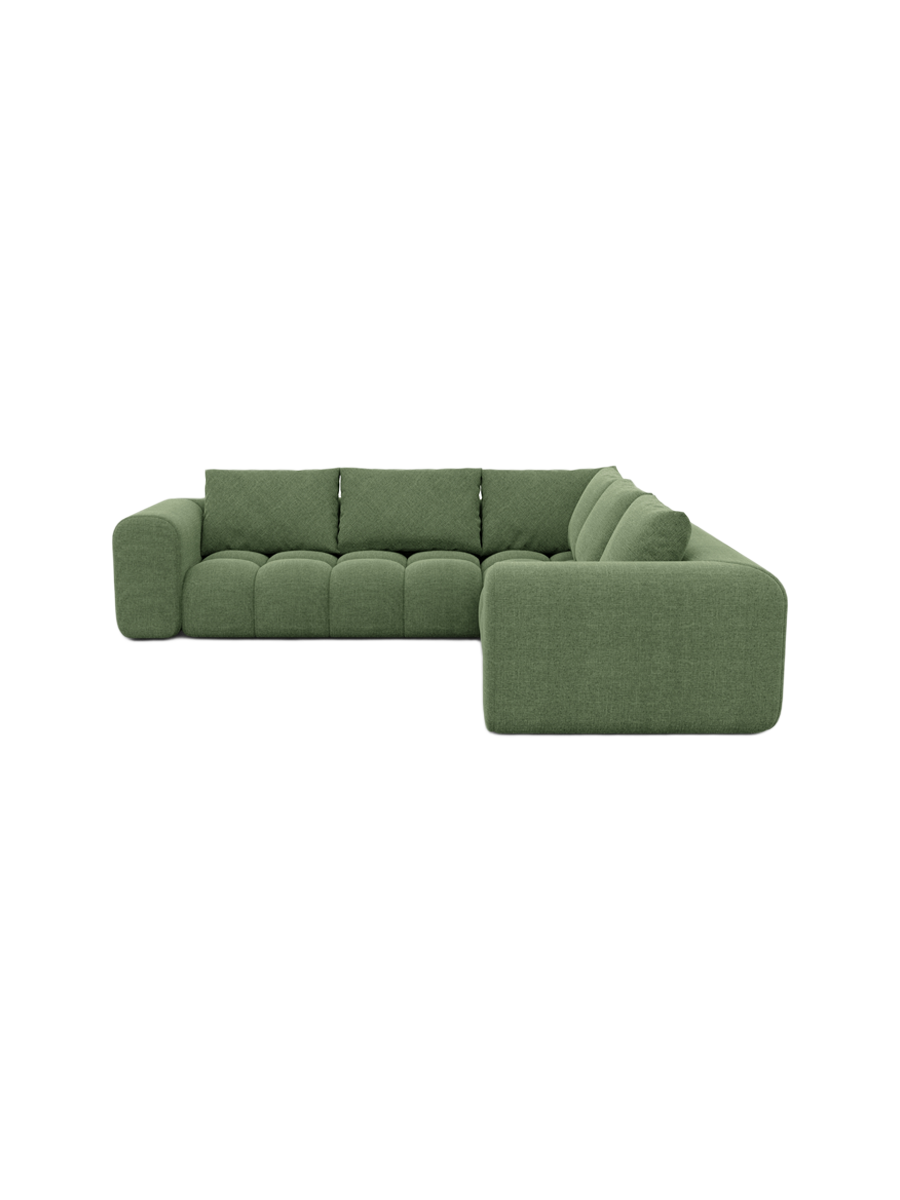 
5-Sitzer Design Ecksofa „Velina“ mit Strukturstoff-Bezug - Strukturstoff Anthrazit