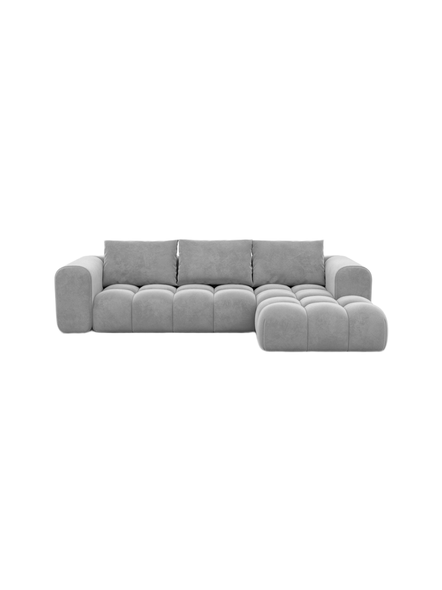 
4-Sitzer Design Ecksofas „Velina“ mit Samtbezug - Samtbezug Königsblau / Eckteil links