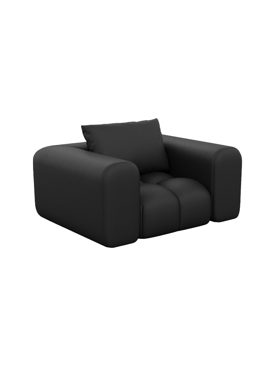 
Design Echtleder Loungesessel „Velina“ - Echtleder Beige