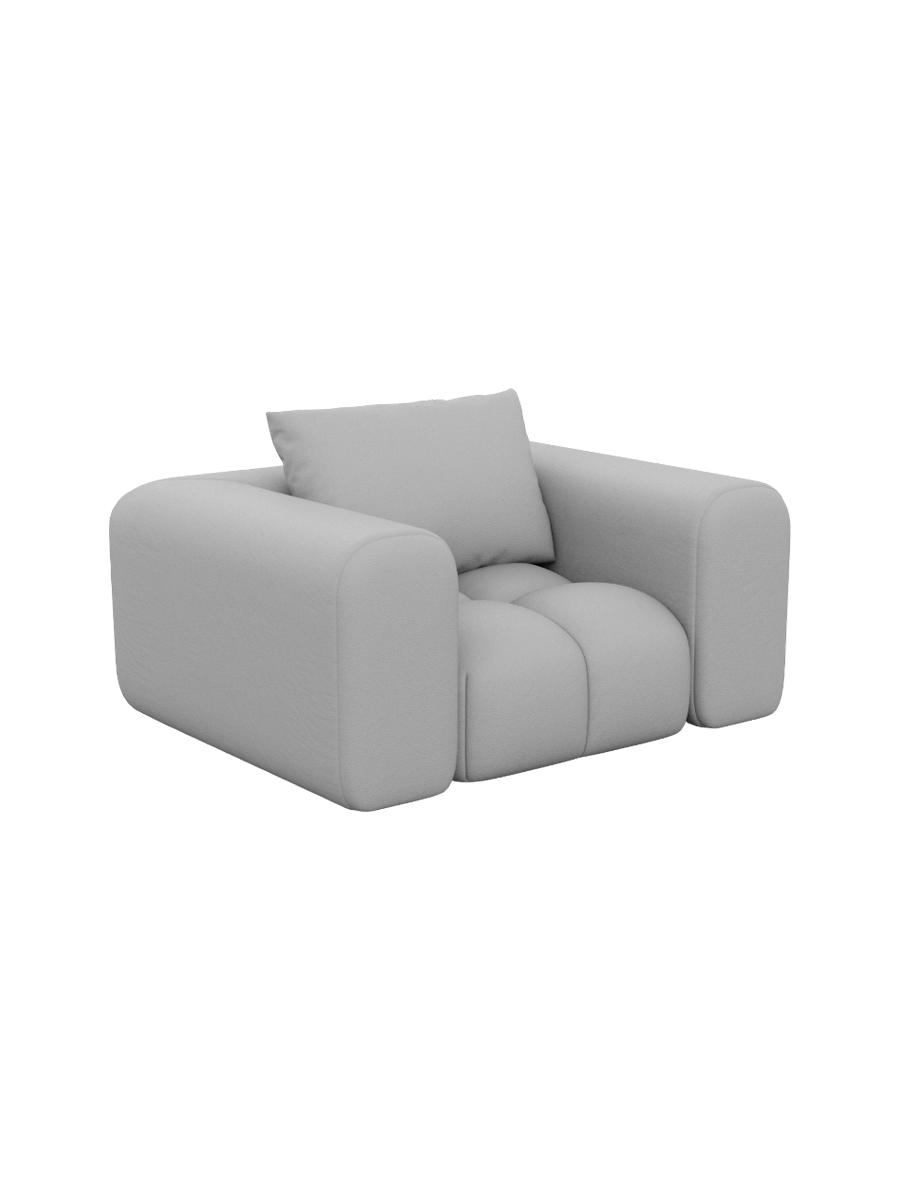 
Design Echtleder Loungesessel „Velina“ - Echtleder Beige