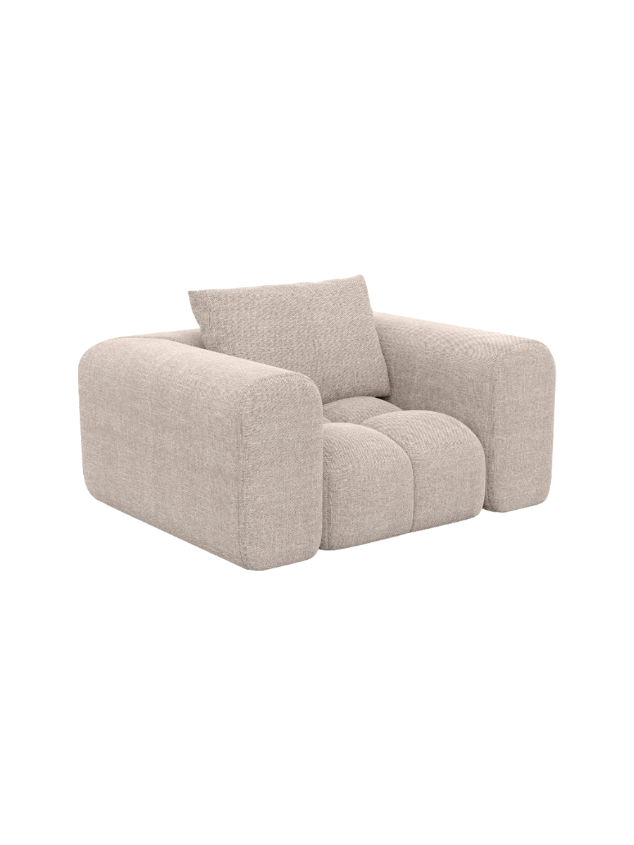 
Design Loungesessel „Velina“ mit Strukturstoff-Bezug - Strukturstoff Anthrazit