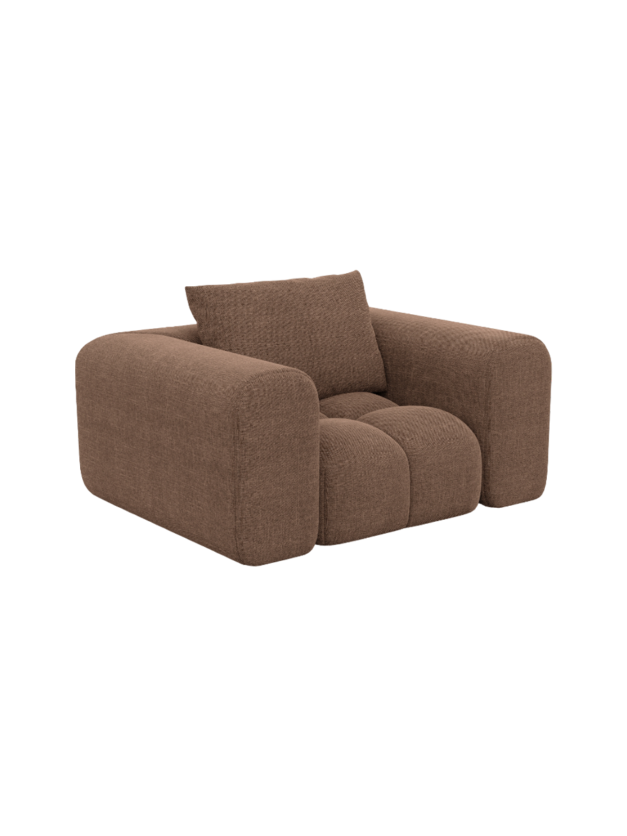 
Design Loungesessel „Velina“ mit Strukturstoff-Bezug - Strukturstoff Anthrazit