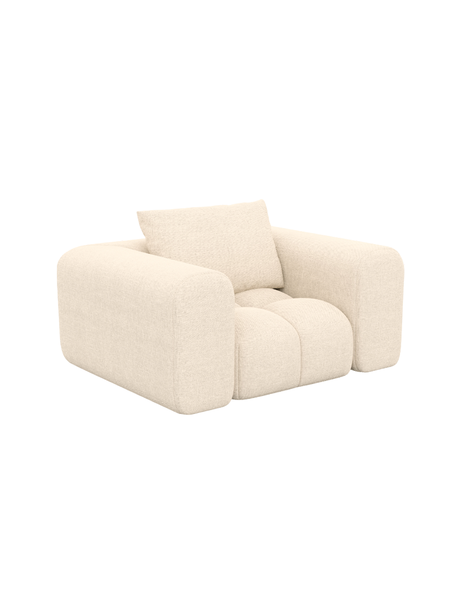 
Design Loungesessel „Velina“ mit Strukturstoff-Bezug - Strukturstoff Anthrazit