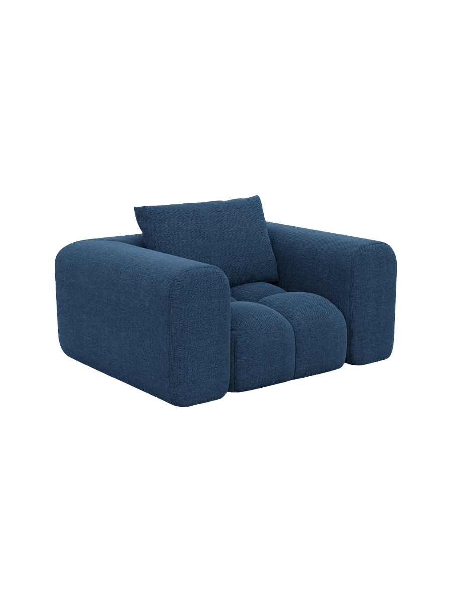 
Design Loungesessel „Velina“ mit Strukturstoff-Bezug - Strukturstoff Anthrazit