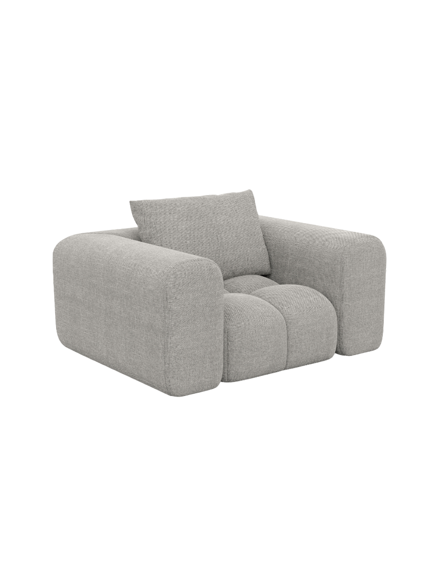 
Design Loungesessel „Velina“ mit Strukturstoff-Bezug - Strukturstoff Anthrazit