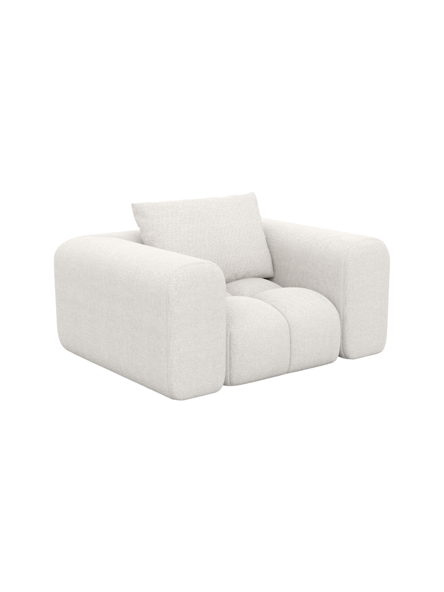 
Design Loungesessel „Velina“ mit Strukturstoff-Bezug - Strukturstoff Anthrazit