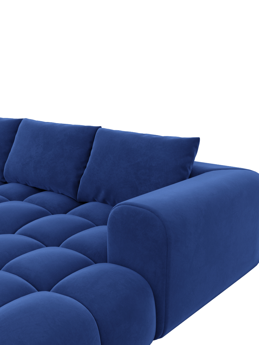 
Design Loungesessel „Velina“ mit Samtbezug - Samtbezug Königsblau