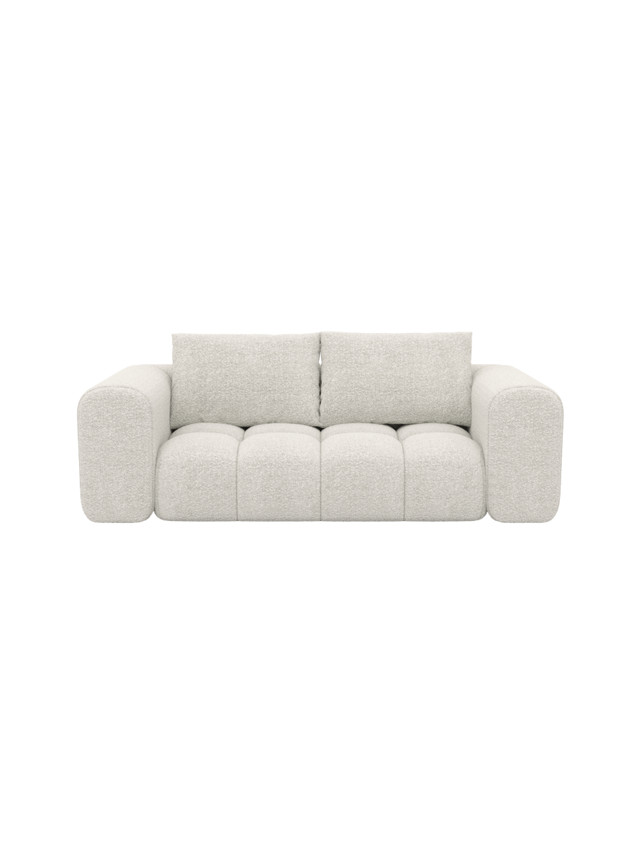 
2-Sitzer Design Sofa „Velina“ mit Bouclé-Bezug - Bouclé Graphit