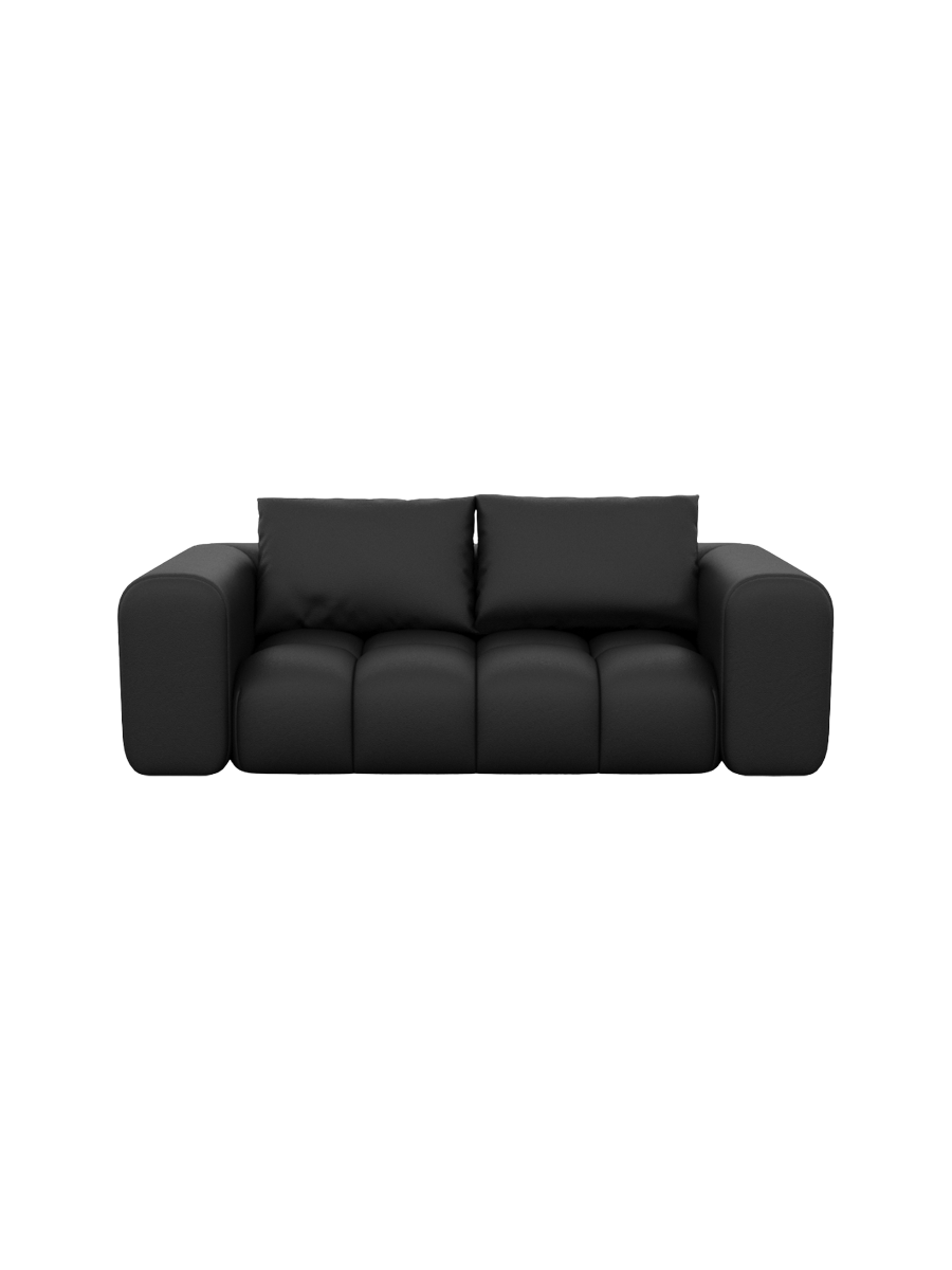 
2-Sitzer Design Echtleder Sofa „Velina“ - Echtleder Beige