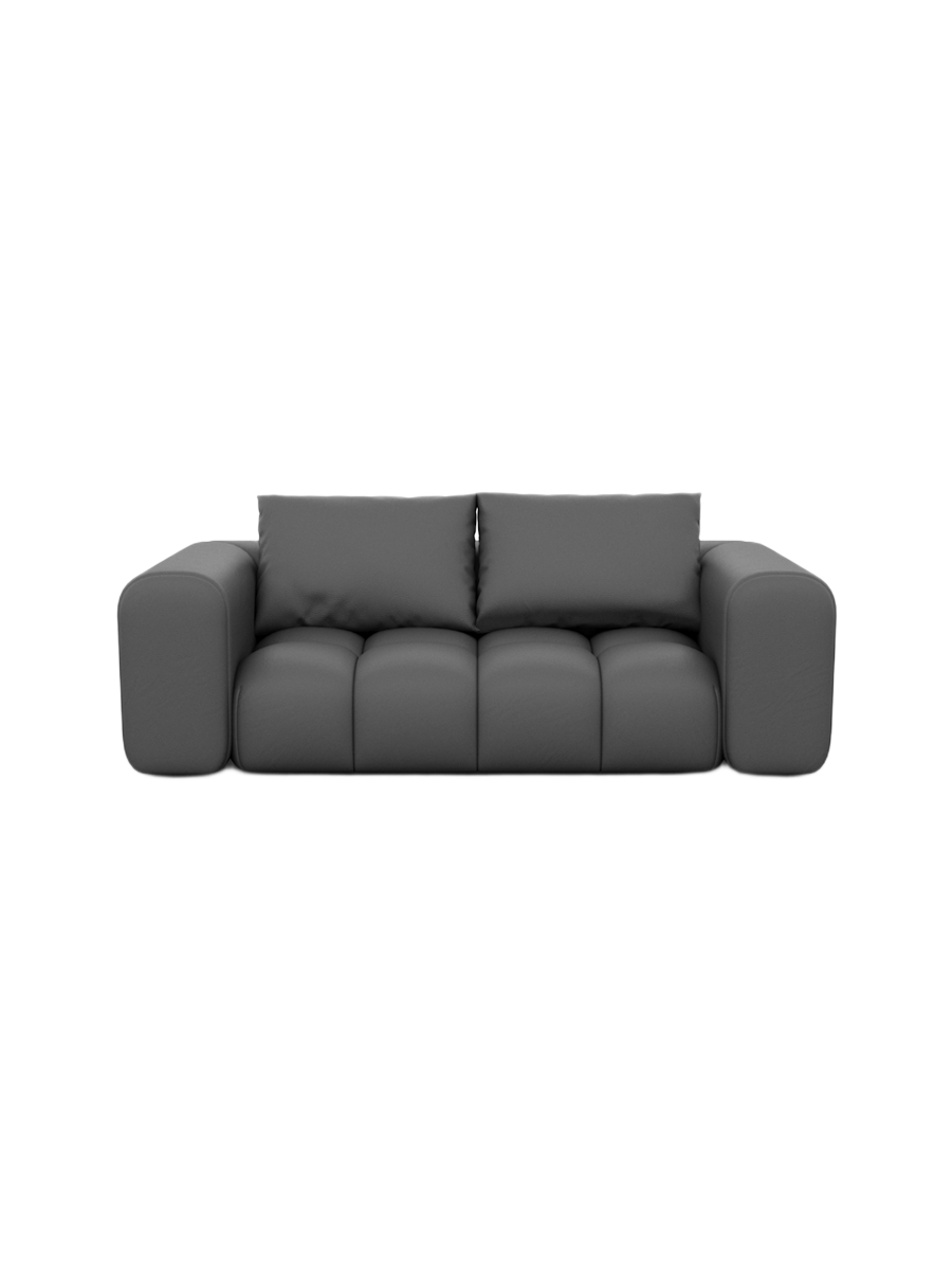 
2-Sitzer Design Echtleder Sofa „Velina“ - Echtleder Beige