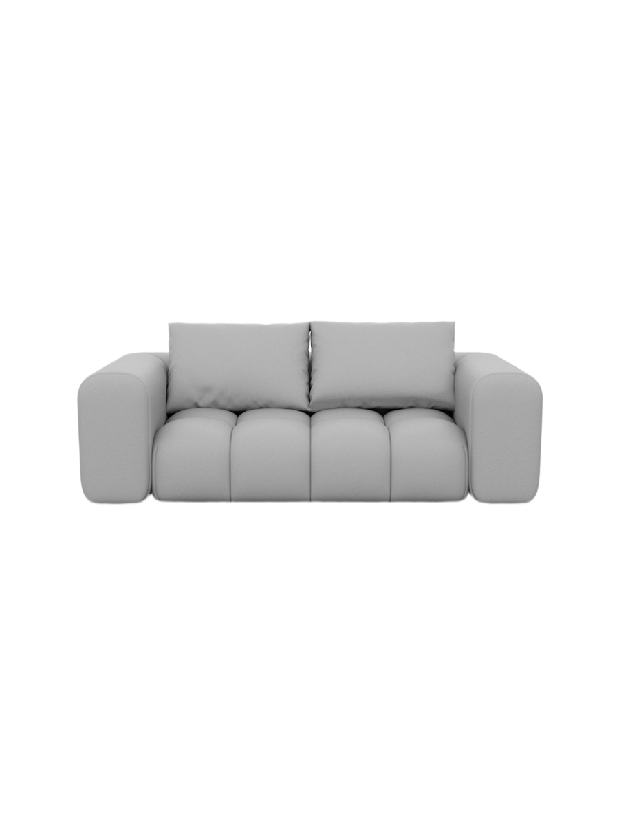 
2-Sitzer Design Echtleder Sofa „Velina“ - Echtleder Beige