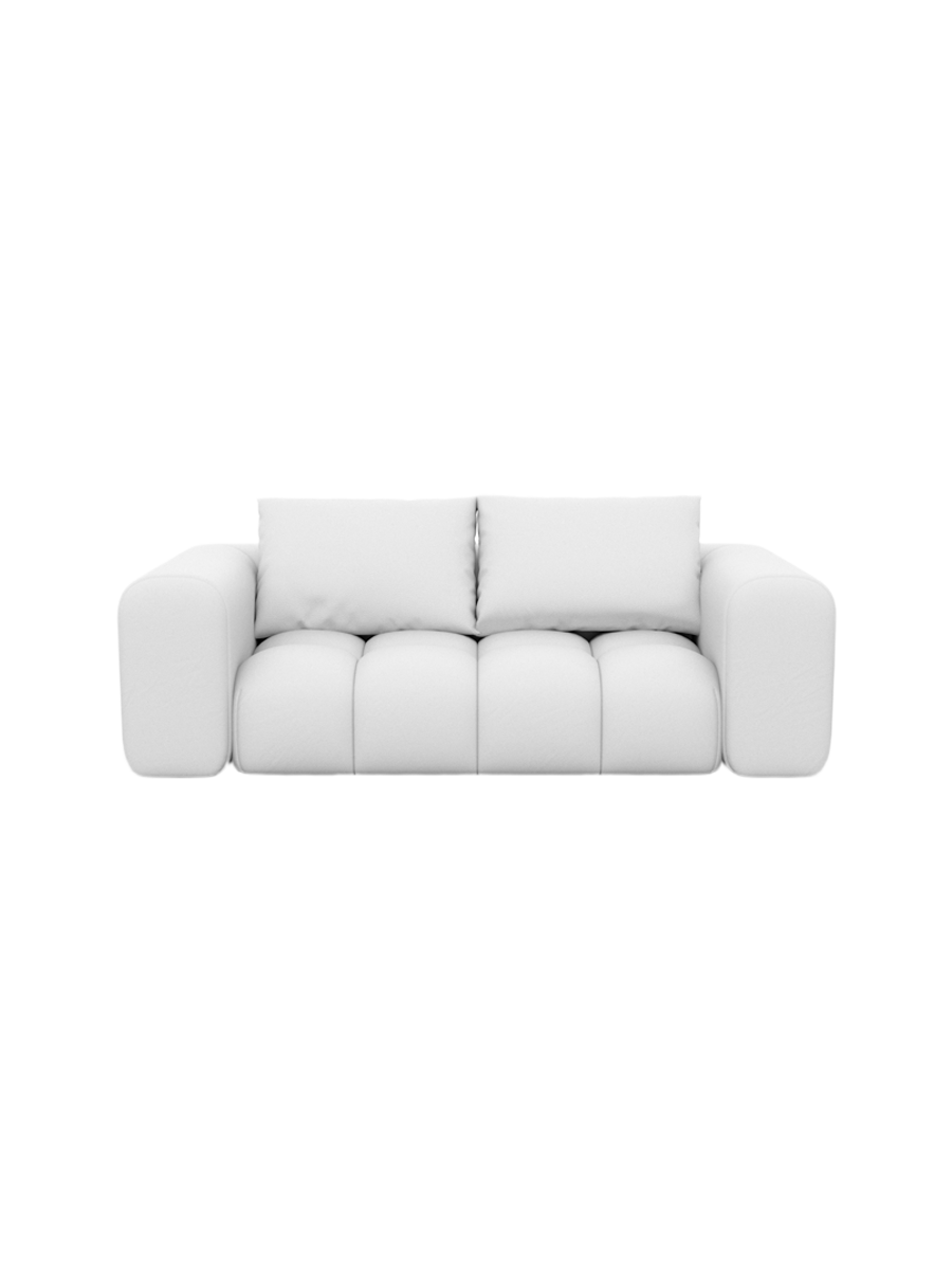 
2-Sitzer Design Echtleder Sofa „Velina“ - Echtleder Beige