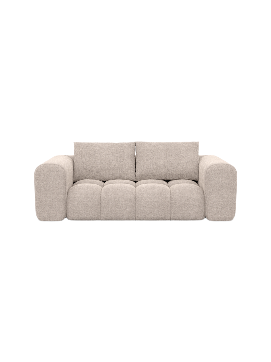 
2-Sitzer Design Sofa „Velina“ mit Strukturstoff-Bezug - Strukturstoff Anthrazit