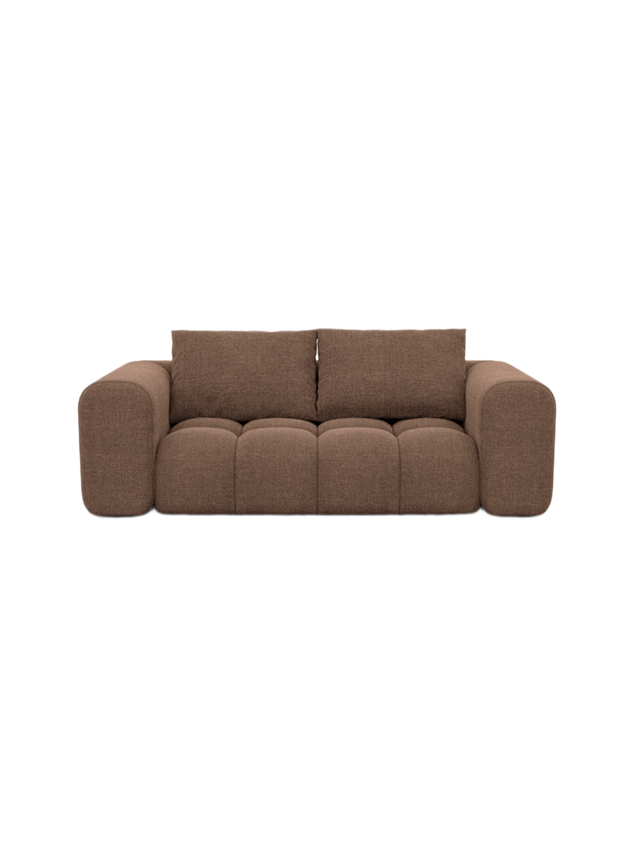 
2-Sitzer Design Sofa „Velina“ mit Strukturstoff-Bezug - Strukturstoff Anthrazit