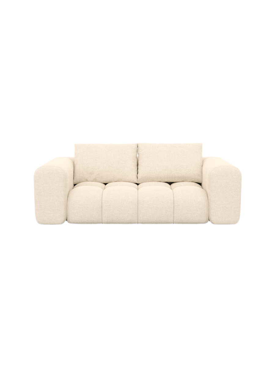 
2-Sitzer Design Sofa „Velina“ mit Strukturstoff-Bezug - Strukturstoff Anthrazit