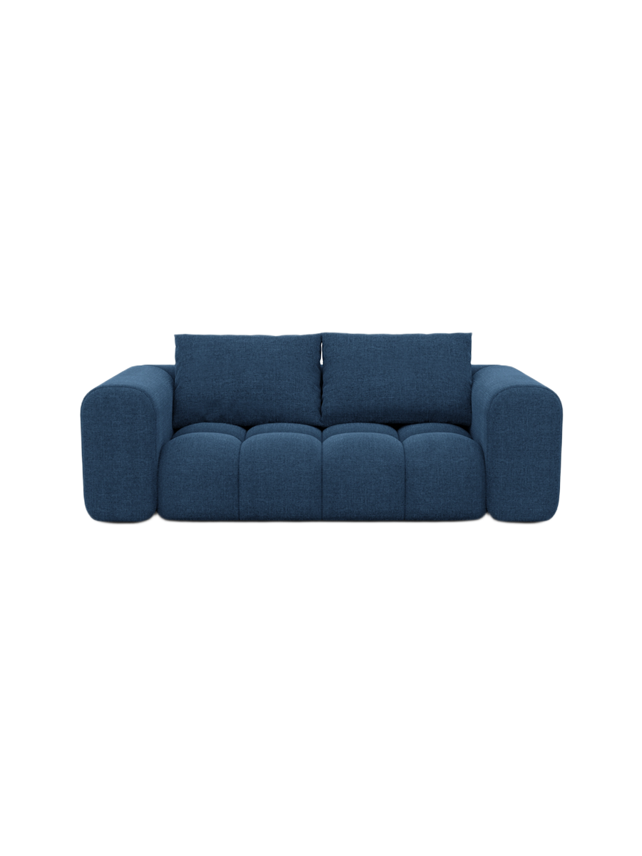 
2-Sitzer Design Sofa „Velina“ mit Strukturstoff-Bezug - Strukturstoff Anthrazit