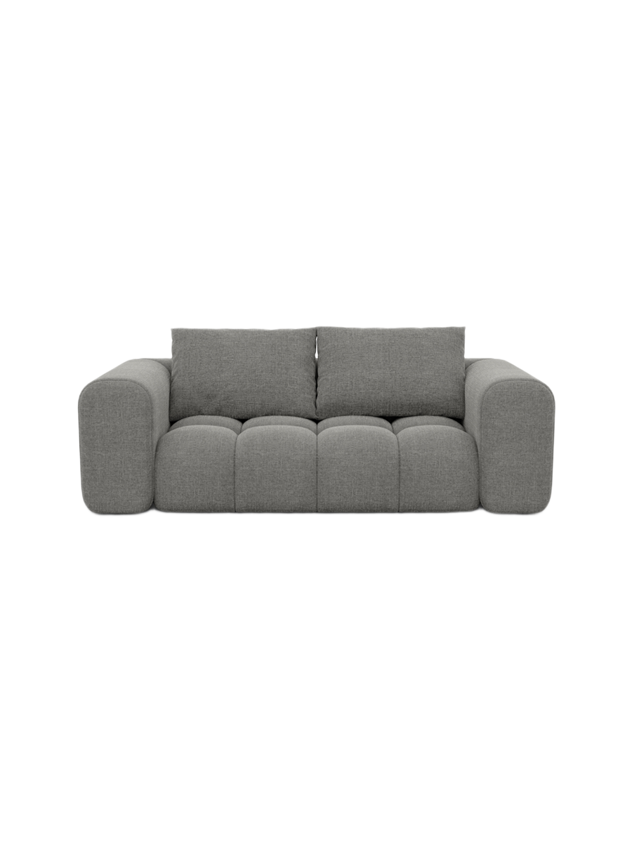 
2-Sitzer Design Sofa „Velina“ mit Strukturstoff-Bezug - Strukturstoff Anthrazit