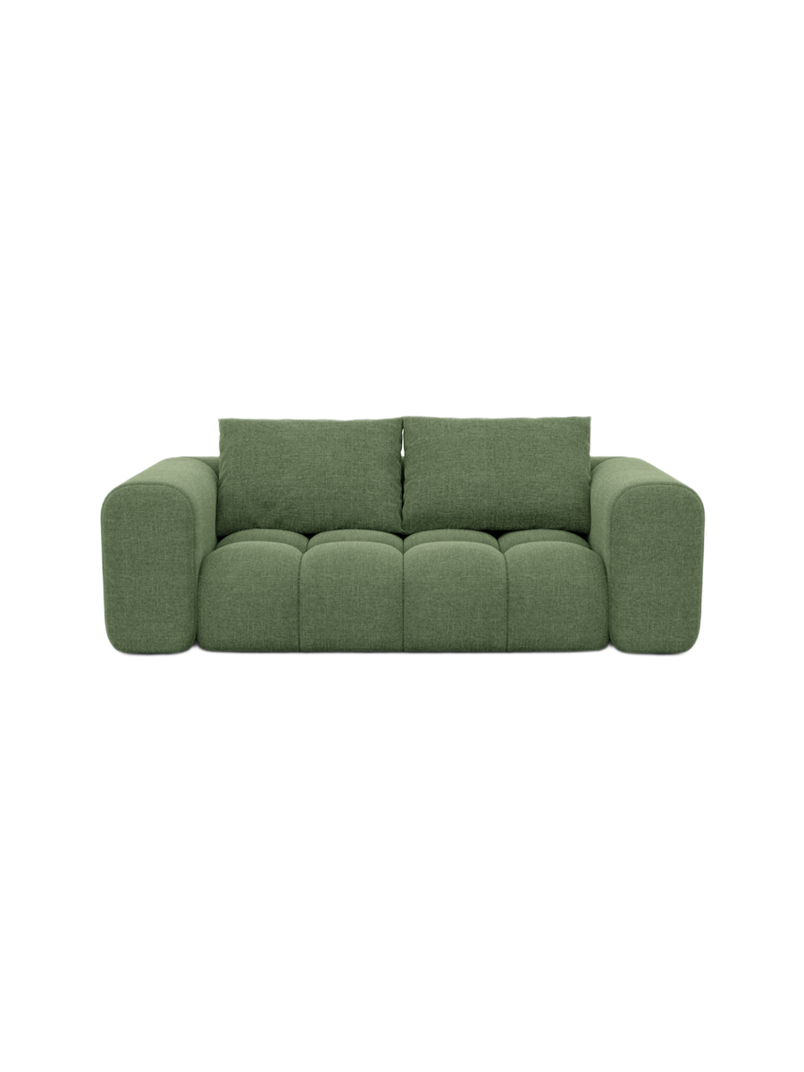 
2-Sitzer Design Sofa „Velina“ mit Strukturstoff-Bezug - Strukturstoff Anthrazit