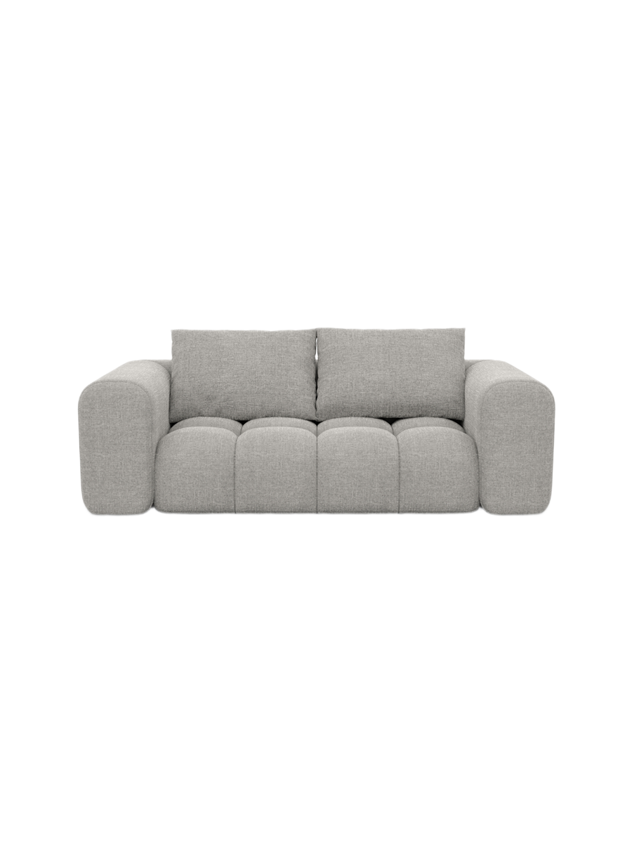 
2-Sitzer Design Sofa „Velina“ mit Strukturstoff-Bezug - Strukturstoff Anthrazit