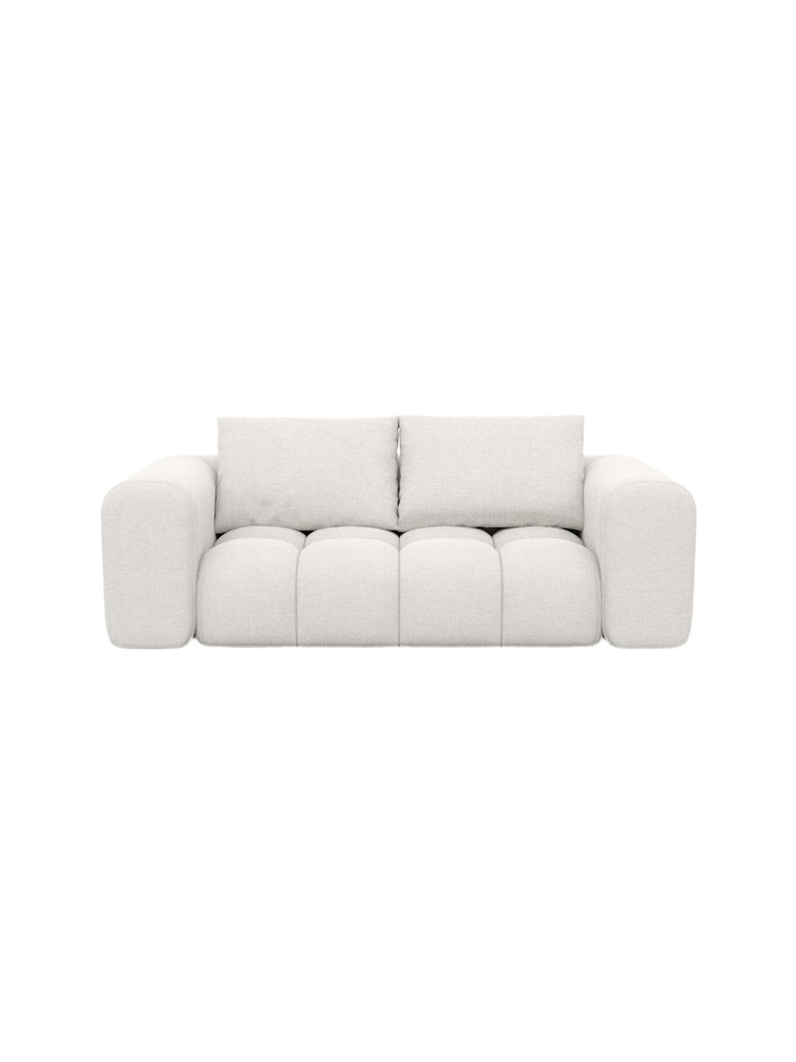 
2-Sitzer Design Sofa „Velina“ mit Strukturstoff-Bezug - Strukturstoff Anthrazit