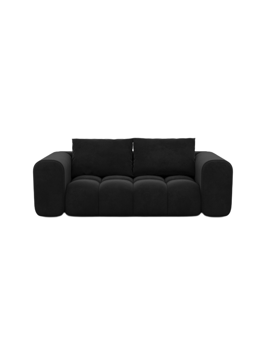 
2-Sitzer Design Sofa „Velina“ mit Samtbezug - Samtbezug Königsblau