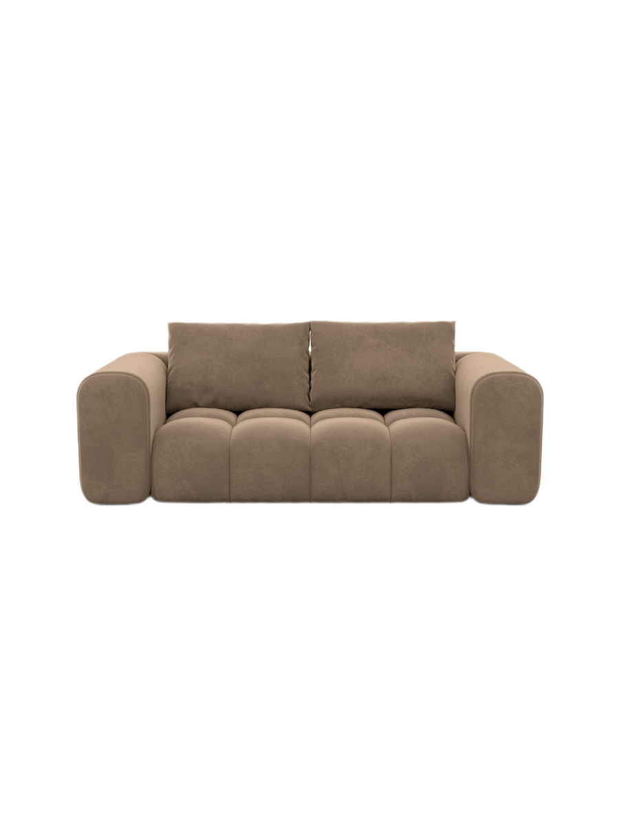 
2-Sitzer Design Sofa „Velina“ mit Samtbezug - Samtbezug Königsblau
