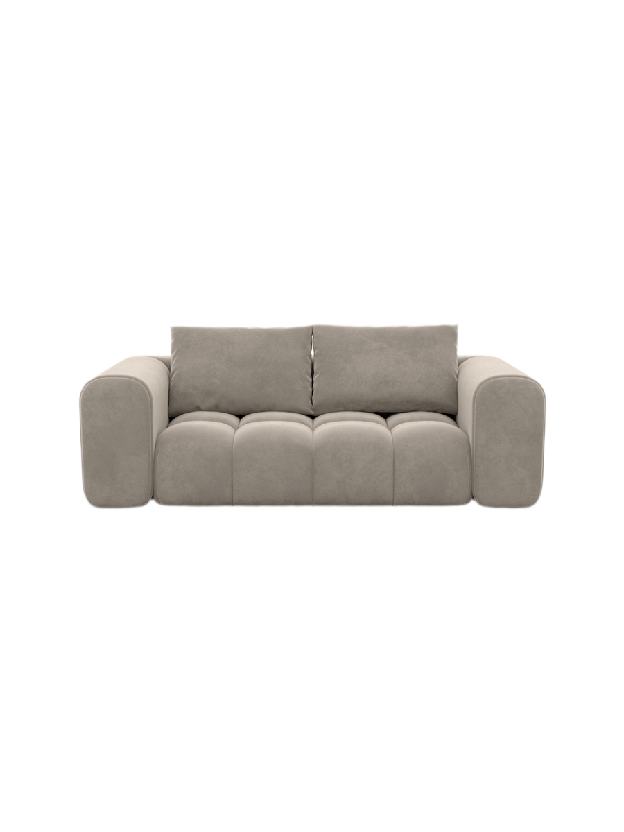 
2-Sitzer Design Sofa „Velina“ mit Samtbezug - Samtbezug Königsblau