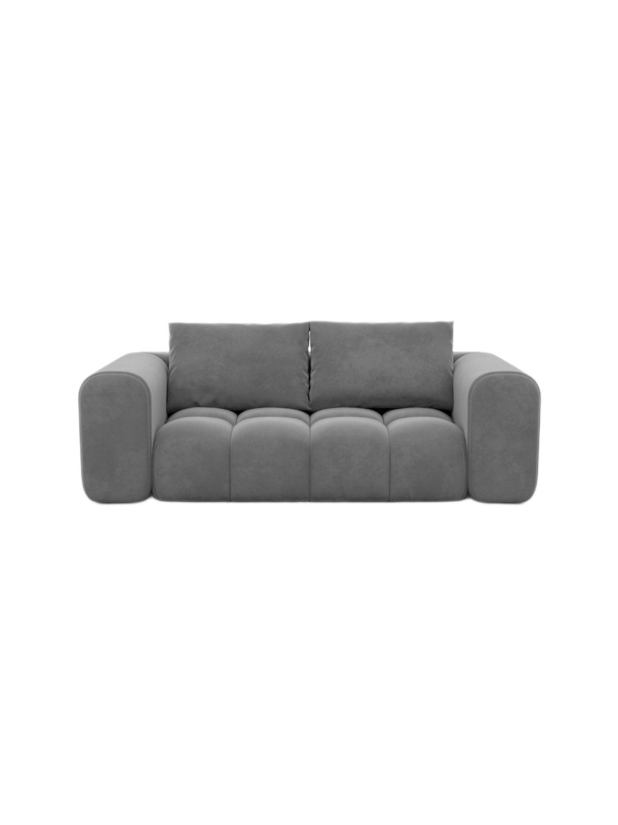 
2-Sitzer Design Sofa „Velina“ mit Samtbezug - Samtbezug Königsblau