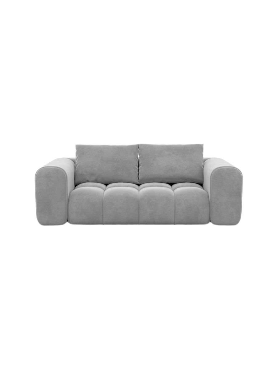 
2-Sitzer Design Sofa „Velina“ mit Samtbezug - Samtbezug Königsblau